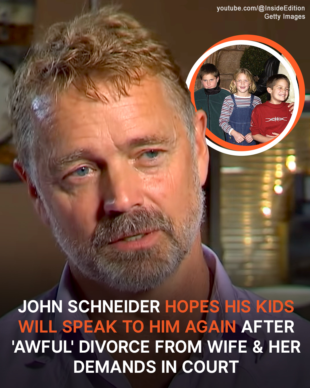 John Schneider Was Ordered to Pay Ex-wife $25K Monthly after ‘Awful’ Divorce, Hoped 3 Kids Would Call Him One Day