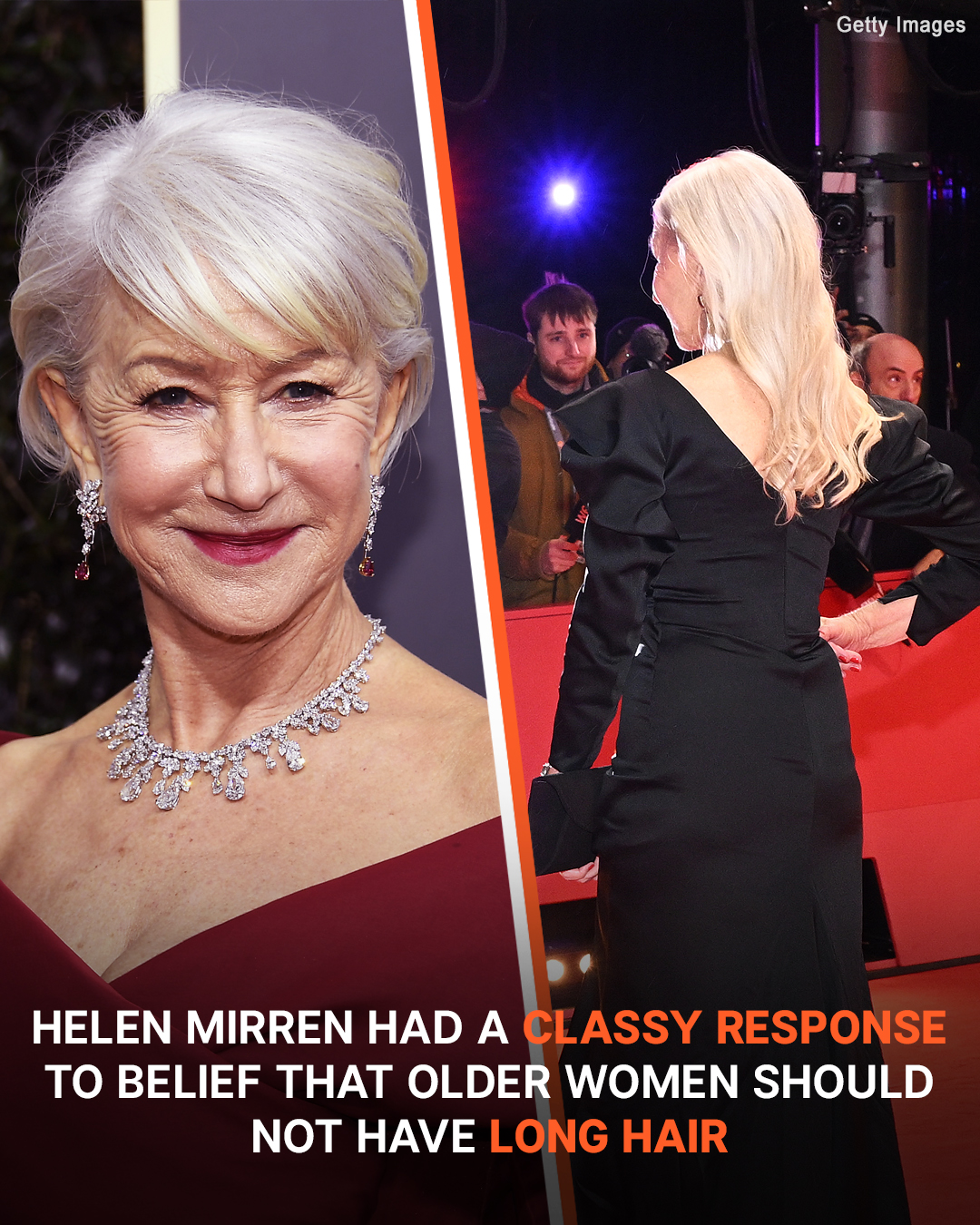 Legendary actress Helen Mirren defies her age wearing whatever she likes. The 77-year-old hit back at the notion that older women shouldn’t rock long hair.