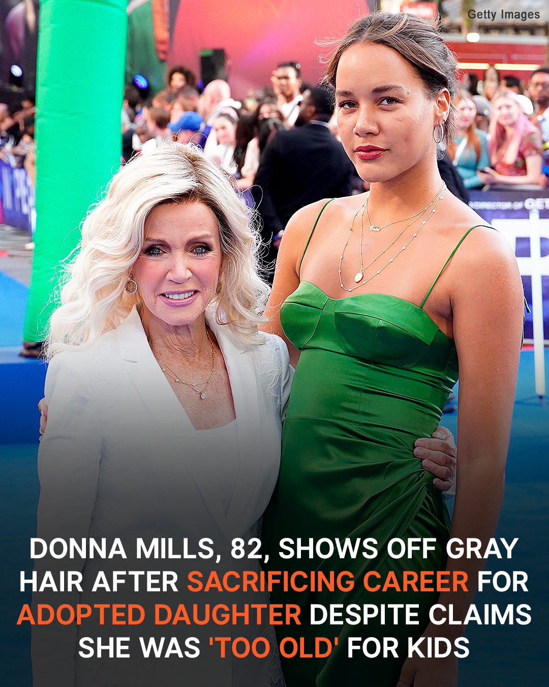 Single mom Donna Mills showed her look boasting her much shorter, silver hair as she returns to Hollywood at 82!