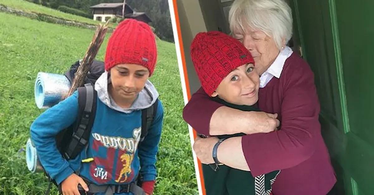 Loving Grandson Longing for His Lonely 77-Year-Old Granny Walks 1,700 Miles to Hug Her