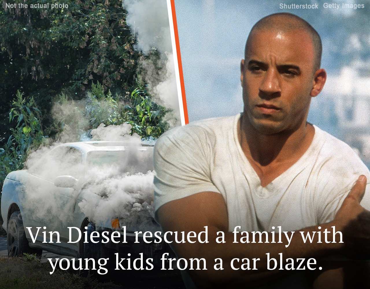 It turns out that Vin Diesel is a hero not only on the screen but also in real life – a true man of action.