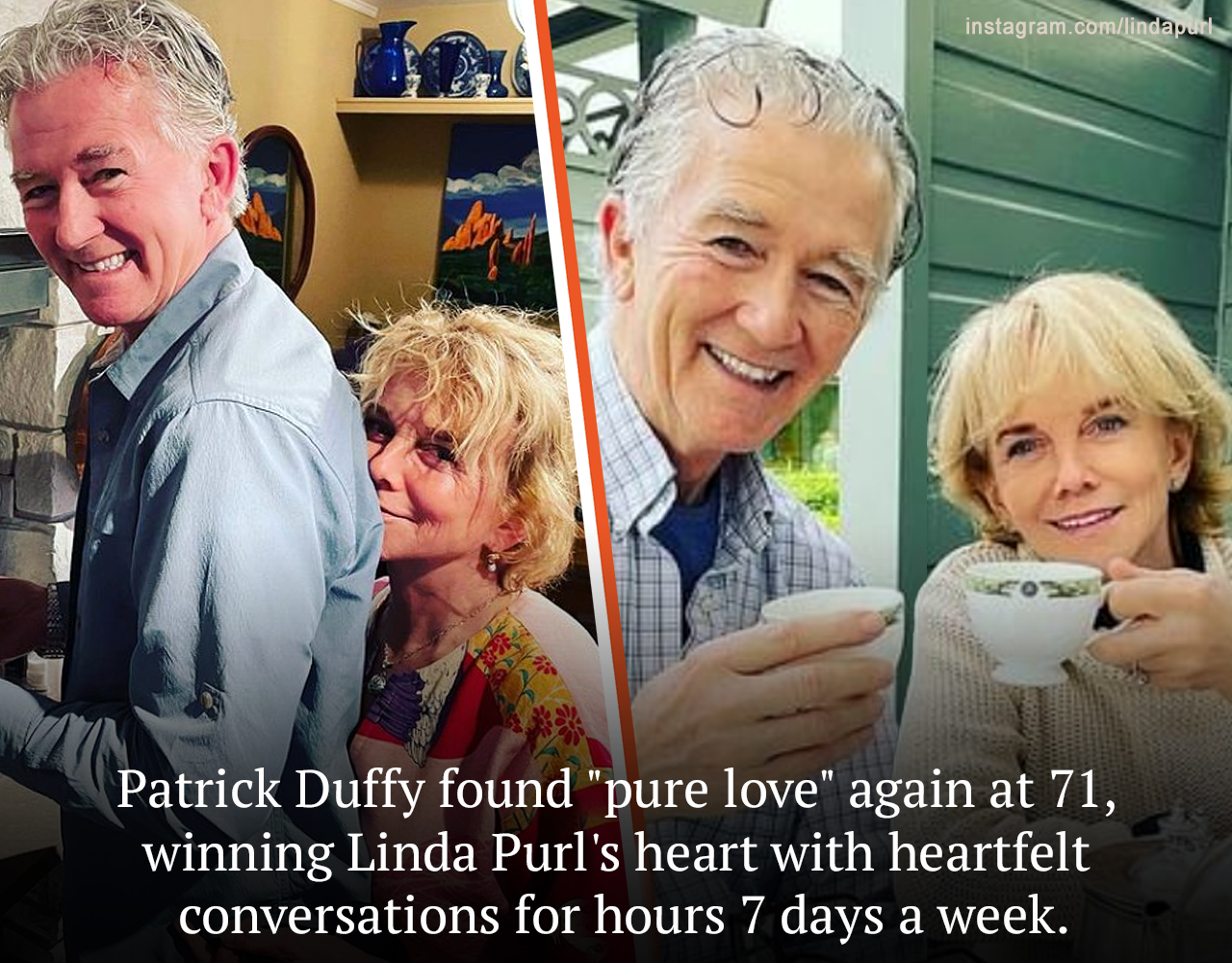 Patrick Duffy’s two sons, Padraic and Conor, encouraged him to find love again. Patrick and Linda Purl proved that you’re never too old to find happiness later in life and find that person who really cares about you.