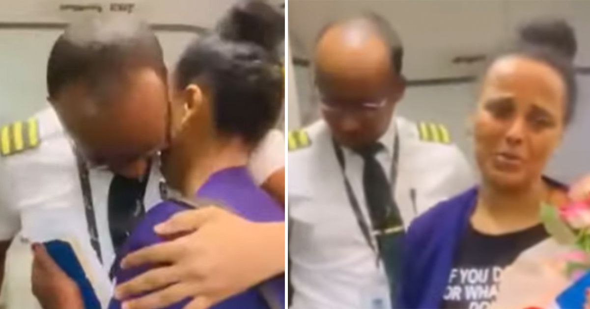 Mom who worked as housekeeper for 30 years breaks down after seeing son in pilot’s uniform
