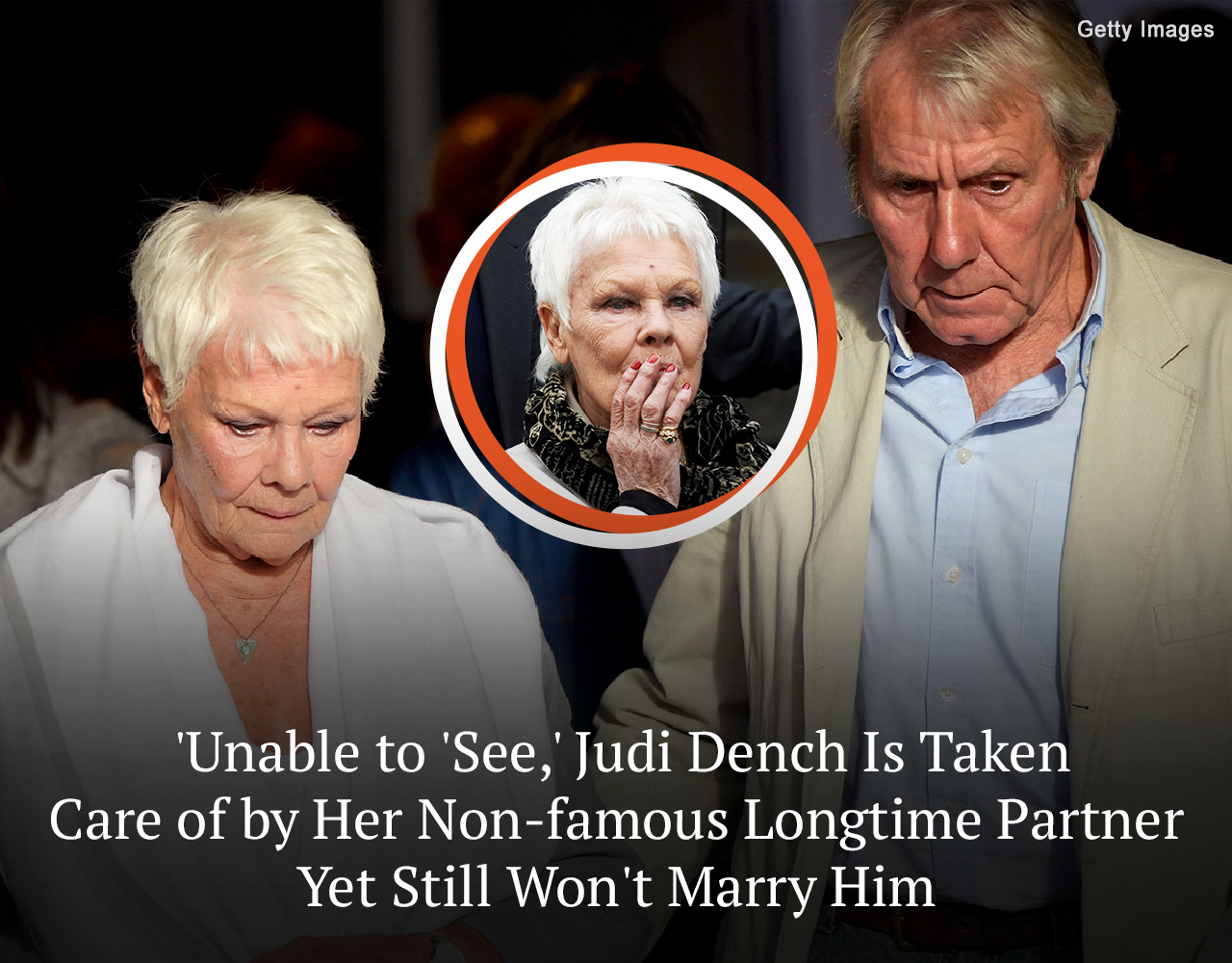 “I can’t read the paper now, I can’t do the crossword, I can’t read a book,” admitted Judi Dench as she talked about the condition of her eyesight.