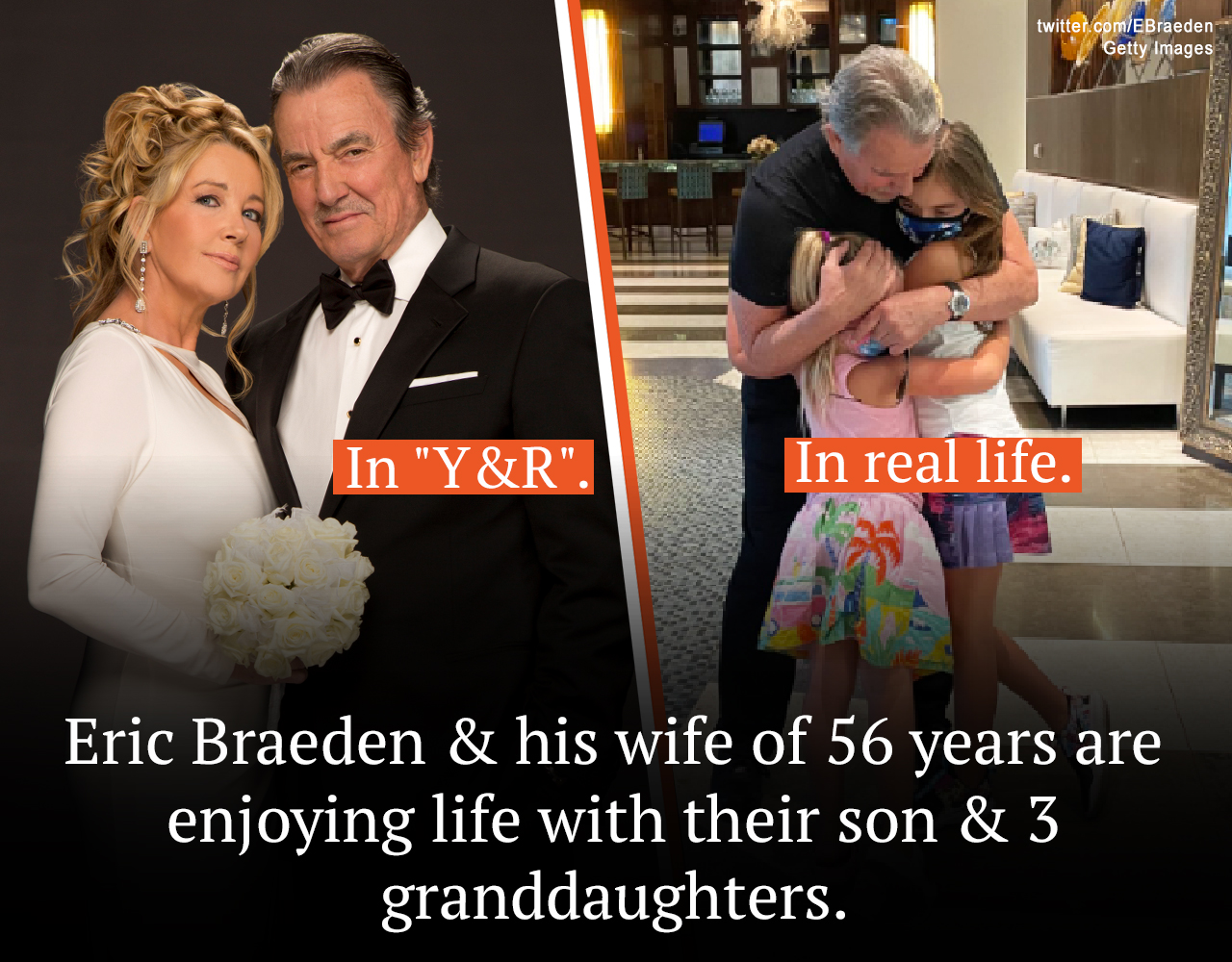 Famous for playing Victor Newman on the CBS soap opera “The Young and the Restless,” Eric Braeden is a loyal husband in real life, devoting his life to the next generation of the family.