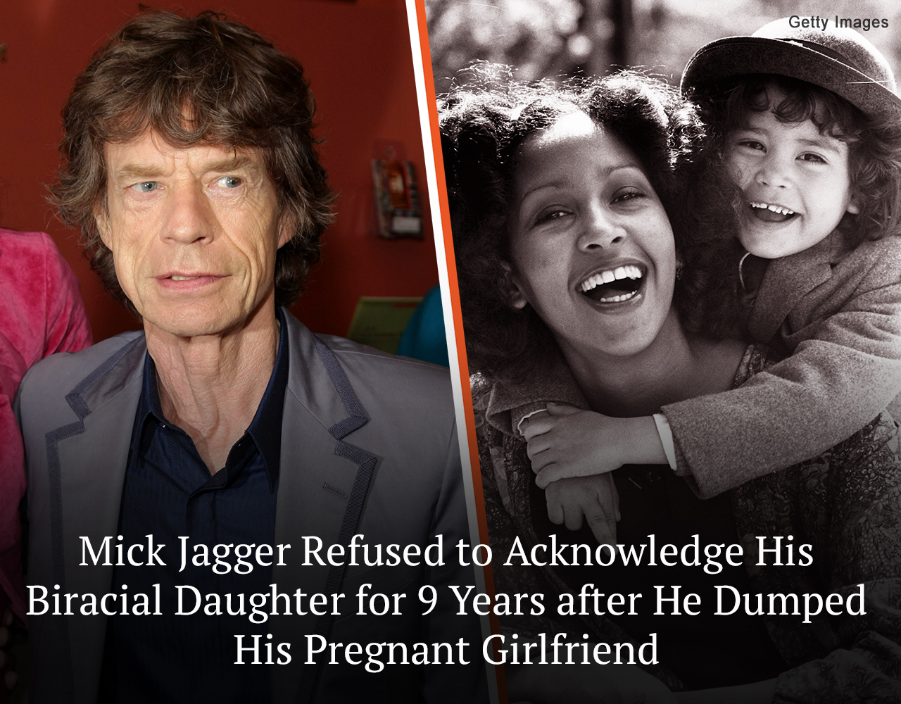 Mick Jagger Refused to Acknowledge His Biracial Daughter for 9 Years after He Dumped His Pregnant Girlfriend