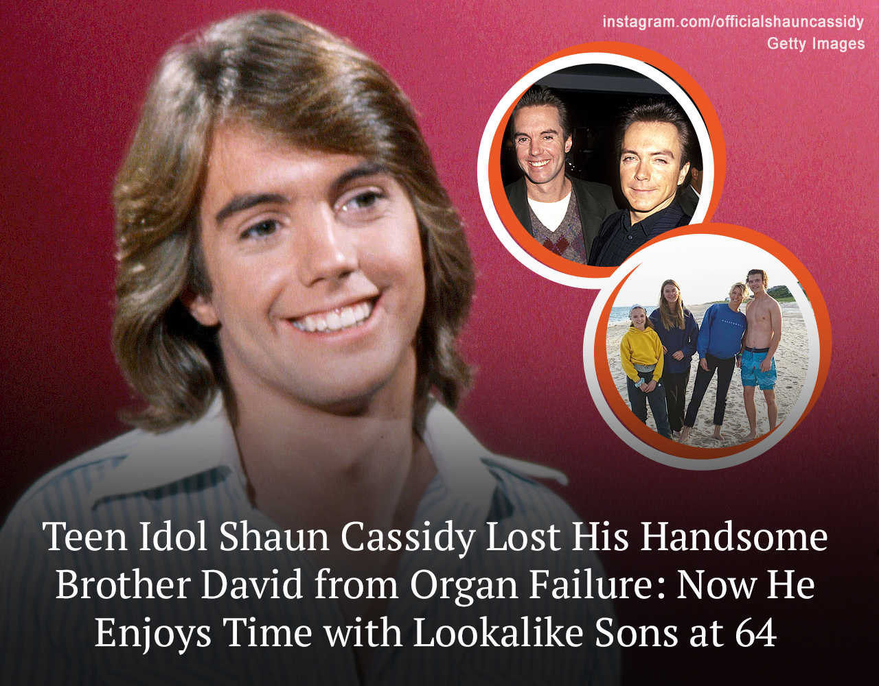 Teen Idol Shaun Cassidy Surprises with Photos of Lookalike Sons 6 Years after His Brother David Died