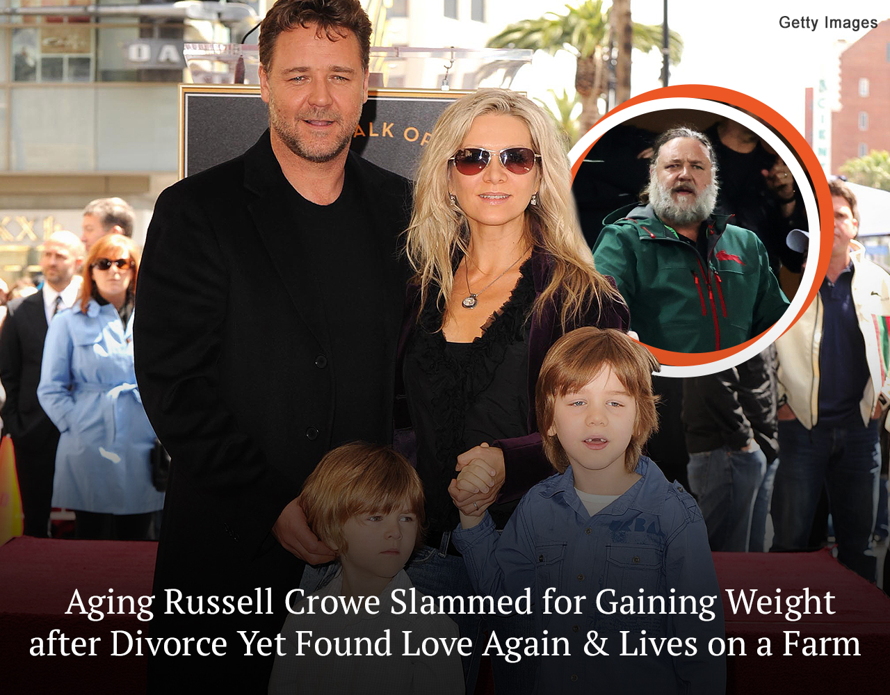 Aging Russell Crowe Slammed for Gaining Weight after Divorce Yet Found Love Again Living on Farm