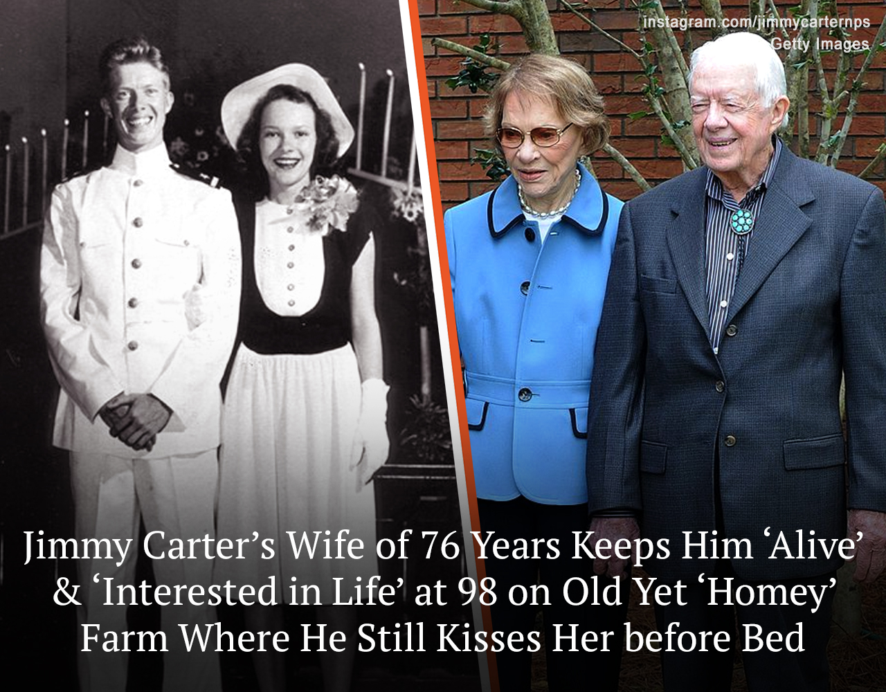 Jimmy & Rosalynn Carter’s 76-year bond “cannot be broken!” Last year, President Carter gifted his wife a diamond necklace with the number “75” on the back that she hasn’t taken off since receiving it.