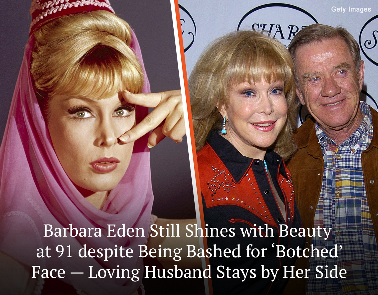 “It’s a shame she couldn’t age gracefully and naturally.” The star of “I Dream of Jeannie,” Barbara Eden, has been bashed for her looks despite smashing it at 91.