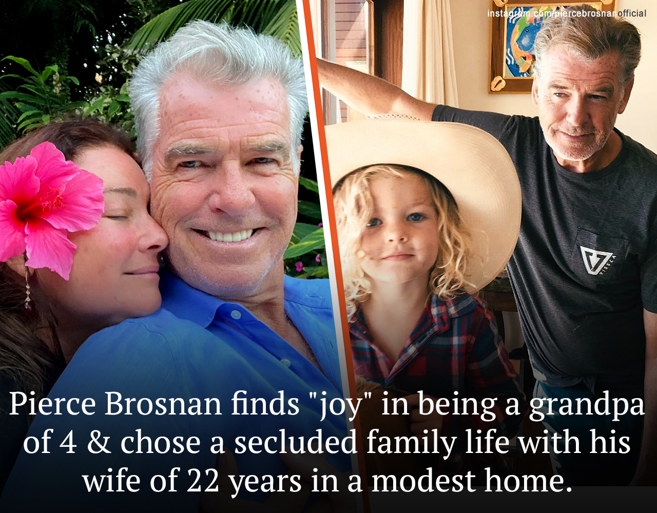 Pierce Brosnan first became a grandfather two decades ago, but he is still excited about the role.