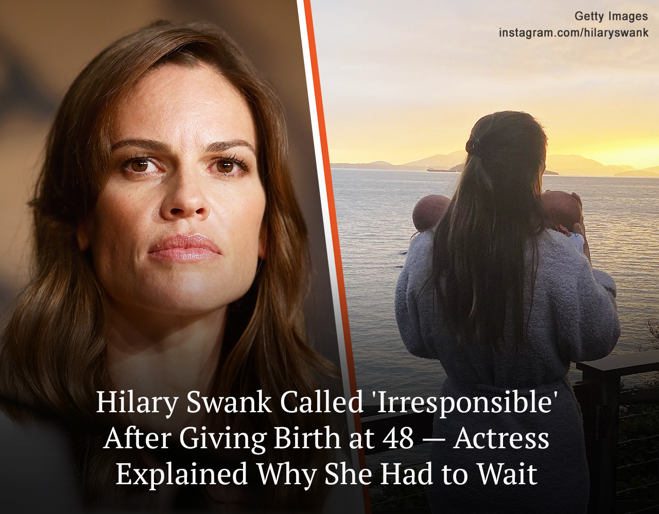 “It’s deeply irresponsible,” one user blasted Hilary Swank who had just welcomed twins.